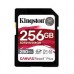 MEMORIA FLASH SD KINGSTON SDXC CANVAS REACT PLUS 256GB 280R/150W UHS-II U3 V60 SDR2V6/256GB, - Garantía: 99 AÑOS -