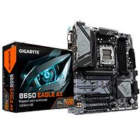 TARJETA MADRE BIGABYTE B650 EAGLE AX S-AM5 / 4X DDR5 7600 OC / DP / HDMI / WIFI / BT / PCIE 4.0/ ATX / GAMA MEDIA, - Garantía: 1 AÑO -