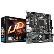 MB GIGABYTE H610M H S-1700 12VA 13VA 14VA GEN / 2X DDR5 5600 / VGA / HDMI / PCIE 4.0 / USB 3.2 / MICRO ATX / GAMA BAJA, - Garantía: 1 AÑO -