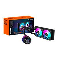 DISIPADOR DE ENFRIAMIENTO LIQUIDO GIGABYTE GP-AORUS WATERFORCE X II 240/240MM/ SOCKET 115X, 1200, 1700, 1851, AMD TR4, AM5, AM4, STR5/S-1200/AM4/AM5/RGB, - Garantía: 6 AÑOS -