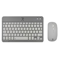 KIT TECLADO Y MOUSE INALAMBRICO BLUETOOTH RECARGABLE ERGONOMICO COMPACTO PERFECT CHOICE GENOVA - NEGRO, - Garantía: 1 AÑO -