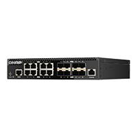 SWITCH QNAP QSW-M3216R-8S8T-US, 16 PUERTOS / 8 10GBESFP+ / 8 10GBE BASE-T(RJ45) / 1 PUERTO DE GESTION GBE RJ45 /ADMINISTRACION WEB CAPA 2, - Garantía: 2 AÑOS -