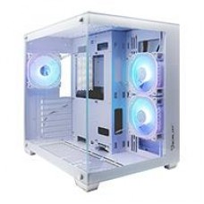 GABINETE OCELOT GAMING W-CUBE 2 / MID TOWER / ATX, M-ATX, ITX / PANEL LATERAL Y FRONTAL DE CRISTAL TEMPLADO / INCLUYE 3 VENTILADORES / ENFRIAMIENTO LIQUIDO HASTA 360MM / GPU HASTA 410MM / COLOR BLANCO, - Garantía: 1 AÑO -