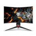 MONITOR OM-32 / 31.5 PULGADAS / CURVO /RESOLUCION QHD 2560 X 1440 / 180HZ / 5MS / FREESYNC / 2X HDMI / 2X DP / 1X AUDIO OUT / VESA 100X100 / COLOR NEGRO, - Garantía: 1 AÑO -