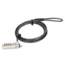 CANDADO LAPTOP NANO, MANHATTAN, 440493, COMBINACIÓN 1.8MTS GRIS, - Garantía: 1 AÑO -