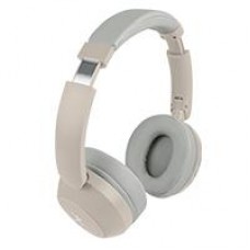 AUDIFONOS ON-EAR INALAMBRICOS PLEGABLES MANOS LIBRES CON BT PERFECT CHOICE SOUNDIA - TAUPE, - Garantía: 1 AÑO -