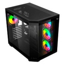 GABINETE GAMER BALAM RUSH TANK MASTER 9600TB / MEDIA TORRE / ATX - MICRO ATX - ITX / PANELES REMOVIBLES CRISTAL TEMPLADO / 4X VENTILADORES ARGB / SOPORTE PARA ENFRIAMIENTO / NEGRO / BR-938679, - Garantía: 5 AÑOS -
