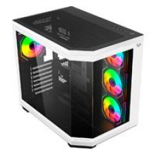 GABINETE GAMER BALAM RUSH TANK MASTER 9600TB / MEDIA TORRE / ATX - MICRO ATX - ITX / PANELES REMOVIBLES CRISTAL TEMPLADO / 4X VENTILADORES ARGB / SOPORTE P/ ENFRIAMIENTO / BLANCO C/ NEGRO / BR-938693, - Garantía: 5 AÑOS -