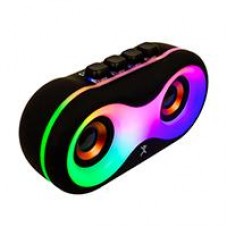 BOCINA INALAMBRICA BLUETOOTH RECARGABLE CON TECLAS MECANICAS PORTATIL LUZ RGB PERFECT CHOICE OWTY - NEGRO, - Garantía: 1 AÑO -