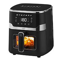 FREIDORA DE AIRE DIGITAL CON VENTANA / MIRATI HOME CON CAPACIDAD DE 5 LITROS 1350W, 8 MODOS PREESTABLECIDOS, TEMPERATURA DE 80C-200C, - Garantía: 1 AÑO -