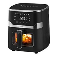 FREIDORA DE AIRE DIGITAL CON VENTANA / MIRATI HOME CON CAPACIDAD DE 5 LITROS 1350W, 8 MODOS PREESTABLECIDOS, TEMPERATURA DE 80C-200C, - Garantía: 1 AÑO -