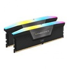 MEMORIA RAM CORSAIR DDR5 VENGEANCE RGB 48GB 2 X 24GB 7000MT/S CL36 BLACK CMH48GX5M2B7000C36, - Garantía: 1 AÑO -