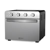 FREIDORA DE AIRE CON HORNO MIRATI HOME DE 25 LITROS CON 10 FUNCIONES, 1600 W, CONTROL CON PERILLA, ACERO INOXIDABLE, 4 PERILLAS AJUSTABLES, TEMPERATURA DE 80C - 230C, - Garantía: 1 AÑO -