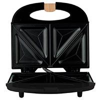 SANDWICHERA / DOBLE PARRILLA / 750 W / NEGRO, - Garantía: 1 AÑO -