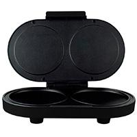 PARRILLA PARA HOTCAKES MIRATI / 1000W / DOBLE PARILLA / ANTIADHERENTE / NEGRO, - Garantía: 1 AÑO -