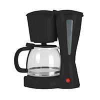 CAFETERA MIRATI / 1.2 L / 900W / VASO CRISTAL / FILTRO LAVABLE / NEGRO, - Garantía: 1 AÑO -