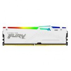 MEMORIA RAM KINGSTON DIMM DDR5 64GB 2X32GB 6000MT/S FURY BEAST WHITE RGB EXPO CL30 288PIN 1.4V C/DISIPADOR DE CALOR P/PC/GAMER/ALTO RENDIMIENTO KIT 2 KF560C30BWEAK2-64, - Garantía: 1 AÑO -