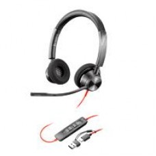 DIADEMA HP POLY 8X215AA BLACKWIRE C3310/ ALAMBRICA MONOAURAL USB-A USB-C REDUCCION DE RUIDO CON MICROFONO CONTROL EN EL CABLE COLOR NEGRO CON NARANJA, - Garantía: 2 AÑOS -