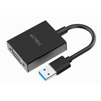 ADAPTADOR ACTECK SHIFT PLUS AV410 / VIDEO USB 3.0 / USB A VGA / MACHO A HEMBRA / NEGRO / AC-937108, - Garantía: 1 AÑO -