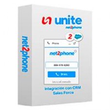 INTEGRACION A SALESFORCE - NET2PHONE - PARA CONMUTADOR TELEFONICO UNITE - LICENCIA DE 1 USUARIO - RENTA MENSUAL - ENTREGA ELECTRONICA, - Garantía: SG -