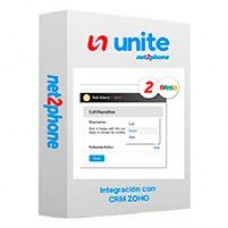 INTEGRACION A ZOHO - NET2PHONE - PARA CONMUTADOR TELEFONICO UNITE - LICENCIA DE 1 USUARIO - RENTA MENSUAL - ENTREGA ELECTRONICA, - Garantía: SG -