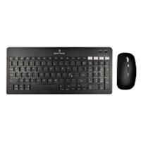KIT DE TECLADO Y MOUSE REGARGABLE INALAMBRICO NEGRO ZEBRARY PERFECT CHOICE, - Garantía: 1 AÑO -