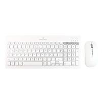 KIT DE TECLADO Y MOUSE REGARGABLE INALAMBRICO ZEBRARY PERFECT CHOICE BLANCO, - Garantía: 1 AÑO -