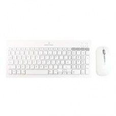 KIT DE TECLADO Y MOUSE REGARGABLE INALAMBRICO ZEBRARY PERFECT CHOICE BLANCO, - Garantía: 1 AÑO -