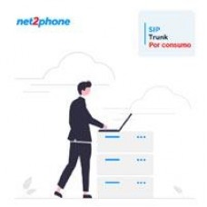 TRONCAL O CANAL SIP POR CONSUMO - NET2PHONE - SIN BOLSA DE MINUTOS - LICENCIA UNITARIA - RENTA MENSUAL - ENTREGA ELECTRONICA, - Garantía: SG -