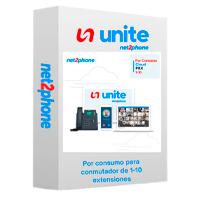 EXTENSION POR CONSUMO - NET2PHONE - PARA CONMUTADOR TELEFONICO EN LA NUBE UNITE DE 1 A 10 USUARIOS - LICENCIA POR USUARIO - RENTA MENSUAL MAS CONSUMO - ENTREGA ELECTRONICA, - Garantía: SG -