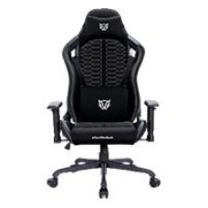 SILLA GAMER BALAM RUSH THUNDER MAX V7 / TELA NYLON TRANSPIRABLE / REPOSABRAZOS,REPOSA PIES,COJIN LUMBAR / 140 / 150KG / NEGRO / BR-940597, - Garantía: SG -