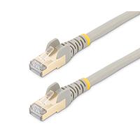 CABLE 4M CAT6A ETHERNET GRIS - CABLE DE RED SNAGLESS BLINDADO 10 GIGABIT RJ45 POE DE 100W, - Garantía: 5 AÑOS -