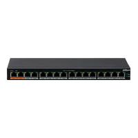 SWITCH POE/ DAHUA/ DH-PFS3016-16GT-190/ 16 PTO POE GIGABIT/ 190 WATTS TOTALES/ LOS 2 PTO NARANJAS SOPORTAN HI-POE ESTANDAR/ SWITCHING 32 GBPS/ TASA DE REENVIO DE PAQUETES 23.808 MBPS/ PROTECCION CONT, - Garantía: 2 AÑOS -