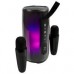 BOCINA PORTATIL TRANSPARENTE RGB PERFECT CHOICE CON 2 MICROFONOS INALAMBRICOS, - Garantía: 1 AÑO -