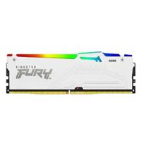 MEMORIA RAM KINGSTON DIMM DDR5 16GB 6000MT/S FURY BEAST WHITE EXPO RGB CL30 288PIN 1.4V C/DISIPADOR DE CALOR P/PC/GAMER/ALTO RENDIMIENTO KF560C30BWEA-16, - Garantía: 1 AÑO -