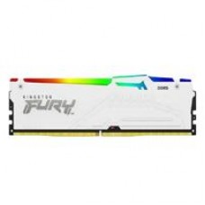 MEMORIA RAM KINGSTON DIMM DDR5 16GB 6000MT/S FURY BEAST WHITE EXPO RGB CL30 288PIN 1.4V C/DISIPADOR DE CALOR P/PC/GAMER/ALTO RENDIMIENTO KF560C30BWEA-16, - Garantía: 1 AÑO -