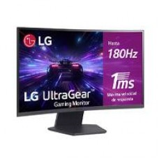 MONITOR PC LG 27GS60QC-B GAMING ULTRAGEAR 27 CURVO QHD, AMD FREE SYNC, 180HZ, PANEL VA, ASPECTO 16:9, 2560X1440, TR 1MS, 3000:1, CURVATURA 1000R, HDMI, DISPLAYPORT, HDR10, MONTAJE PARED 100X100 MM., - Garantía: SG -