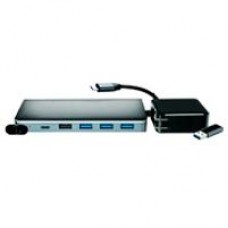 DOCKING STATION TECHZONE TZDSC02 ADAPTADOR MULTIPUERTO USB 3.0 HDMI VGA ,2PTOS TIPO C, - Garantía: 1 AÑO -