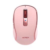 MOUSE ACTECK OPTIMIZE TRIP PRO MI580 / INALAMBRICO / 1600 DPI AJUSTABLE / 6 BOTONES SCROLL / RECARGABLE / DUAL DONGLE USB 2.4 GHZ 2 BLUETOOTH / WIN MAC ANDROID / ROSA / AC-939614, - Garantía: 1 AÑO -