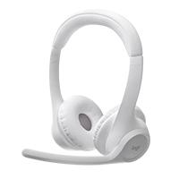 AUDIFONOS DIADEMA LOGITECH ZONE 300 INALAMBRICOS BLUETOOTH RECARGABLE TYPE C BLANCO, - Garantía: 1 AÑO -