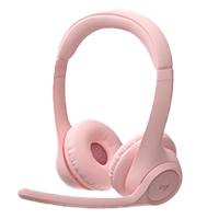 AUDIFONOS DIADEMA LOGITECH ZONE 300 INALAMBRICOS BLUETOOTH RECARGABLE TYPE C ROSA, - Garantía: 1 AÑO -