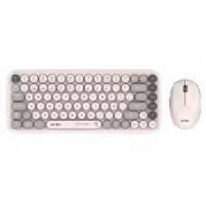 KIT ACTECK CREATOR CHIC K-COLORS MK480 / TECLADO Y MOUSE / INALAMBRICO - MULTIMEDIA / 85 TECLAS / OPTICO / 800 DPI / 4 BOTONES + SCROLL / WIN + MAC / ESPAÑOL / DONGLE USB / GRIS / AC-940221, - Garantía: 1 AÑO -