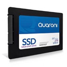 UNIDAD DE ESTADO SOLIDO SSD QUARONI 2.5 2TB / SATA3 / 6GB/S 7MM / LECT 500MB/S / ESCRIT 470MB/S. CAJA C/100 PZAS, - Garantía: 1 AÑO -