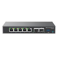 ROUTER GRANDSTREAM GCC6010 / DISPOSITIVO 4 EN 1, CONMUTADOR IP, FIREWALL, RUTEADOR VPN, SWITCH GIGABIT DE 5 PUERTOS, 4XPOE, 2XSFP, - Garantía: 2 AÑOS -