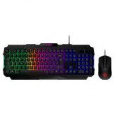 KIT DE TECLADO Y MOUSE FORGE GK100 RGB USB 2.0 ESPAÑOL, - Garantía: 1 AÑO -