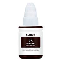 BOTELLA DE TINTA CANON GI-190 BK NEGRA,RENDIMIENTO 6,000 PAGINAS,COMPATIBLE G1100,G2100,G3100,G4100, - Garantía: SG -