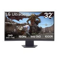 MONITOR LG ULTRAGEAR 32GS60QC GAMER CURVO QHD 31.5,PANEL VA, 2560X1440, 180HZ, TR 1MS, CURVATURA 1000R, HDR10, AMD FREESYNC, ASPECTO 16:09, CONTRASTE 3000:1, DISPLAYPORT, HDMI, MONTAJE 100X100, - Garantía: SG -