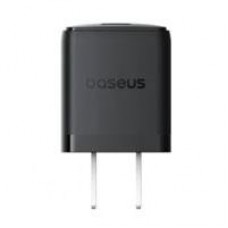 CARGADOR DE PARED BASEUS, CARGA RAPIDA TIPO C 30W, COLOR NEGRO, - Garantía: 1 AÑO -
