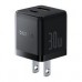CARGADOR DE PARED 2 PUERTOS BASEUS, CARGA RPIDA, 1 TIPO C1 USB-A 30W, COLOR NEGRO, - Garantía: 1 AÑO -