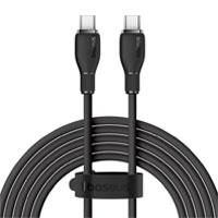 CABLE DE CARGA RPIDA BASEUS, TIPO C A TIPO C, CABLE DE CARGA 100 W, 5 A, 1,2 M, COLOR NEGRO, - Garantía: 1 AÑO -